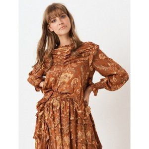 Spell Aurora Blouse in Burnt Ember